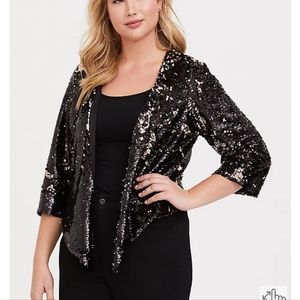 Women’s sequin kimono jacket TORRID size 3